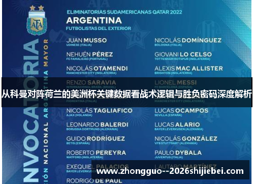 从科曼对阵荷兰的美洲杯关键数据看战术逻辑与胜负密码深度解析